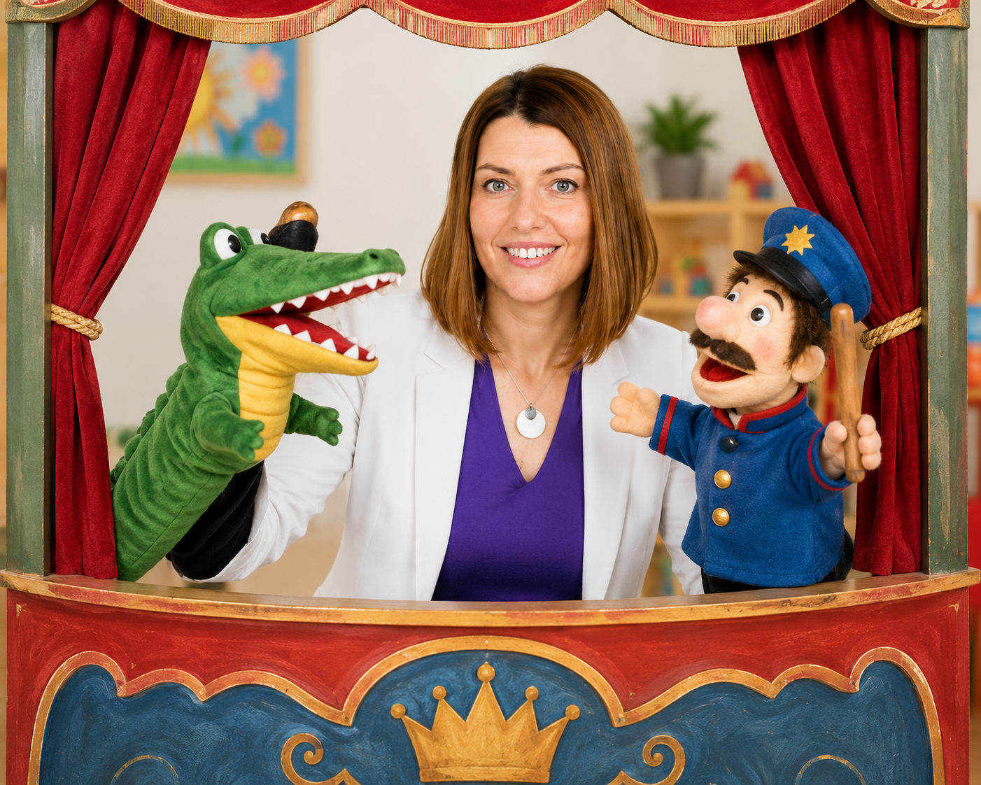 Heike Kempf am Puppentheater